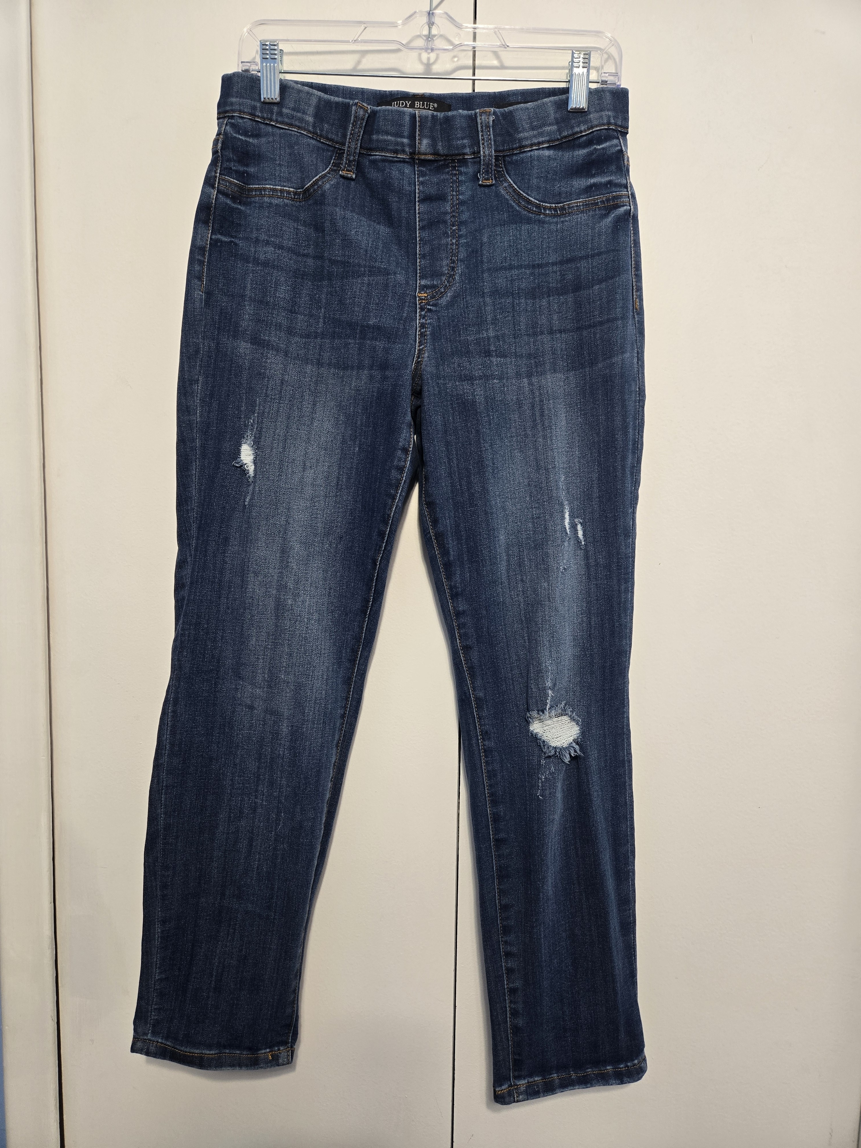 Judy Blue Boyfriend Fit Distressed Jeans Womens Size 9/29 Stretch Denim